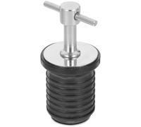 YARNOW Tapón de Drenaje para Kayak de Acero Inoxidable Negro, Ligero y Portátil, Goma de Expansión para Sellado Seguro en Barcos y Embarcaciones Deportivas