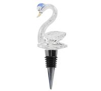 YARNOW Tapón Decorativo de Cristal y Aleación de Zinc Forma de Cisne para Botella de Vino Textura Resistente y Aislamiento del Vino del Aire