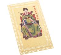 YARNOW Tarjeta Amuleto de Metal Tai SUI 2024 Año Dragón, Carta Suerte Tradicional China, Protector Portátil para Carteras y Bolsos, Decoración Auspiciosa Feng Shui, Amuleto Religioso
