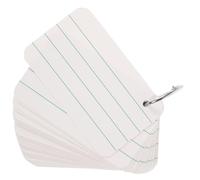 YARNOW Tarjetas en Blanco de Papel Diseño Creativo para Estudio y Memorización, Material Liso y Versátil, Adecuado para Aprender Vocabulario y Notas