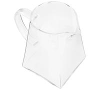 YARNOW Tetera Diseño Elegante de 750ml de Vidrio Cuadrada Transparente con Dispensador y Asa Portátil y Capacidad Grande para Hogar y Sala de Té