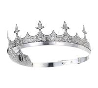YARNOW Tocado de Disfraz de Vikingo Diadema Medieval Ajustable con Piedras | Acabado Vintage Clásico con Brillo Tipo Diamante, Adecuado para Disfraces de Caballero y Eventos Teatrales