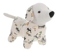 YARNOW Tope de Arena Diseño de Perro Puerta Adorable Decorativo Relleno Estable Fina, Portátil Algodón y Lino para Cocina y Sala de Estar