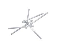 YARNOW Tornillos de Tensión para Batería de Percusión, 6 Varillas de 11 Cm Arandelas de Hierro Galvanizado, Accesorios para Caja de Jazz en Color Plateado