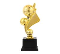 YARNOW Trofeo de Fútbol Dorado de Plástico, Premio Creativo de Balón | Recuerdo para Jugadores, Reconocimiento de Logro, Tamaño de Escritorio, Adecuado para Mesa de Premios y Banquete
