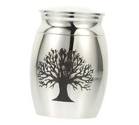 YARNOW Urna Metálica para Cenizas de Mascotas Contenedor de Inoxidable Urna Funeraria Pequeña para Huesos de Animales Diseño y Duradero para Recuerdo Especial