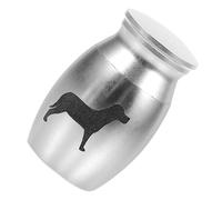 YARNOW Urna para Mascotas De Inoxidable Cineraria para Cenizas De Perros y Gatos Recuerdo Conmemorativo Diseño De Huella para Honor y Memoria De Tu Mascota Querida