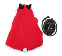 YARNOW Use Un Traje de Conejito de Navidad con Correa para El para Mascotas Pequeñas Y Cuerda de Tracción de Moda