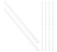 YARNOW Varilla Agitadora de Vidrio Transparente 10 Piezas 150X6 MM para Mezcla en Laboratorio y Bar, Palitos para Remover Ingredientes Extremos Redondeados