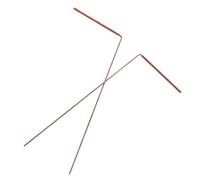 YARNOW Varillas de Zahorí de Latón 2 Piezas para Radiestesia y Localización de Fuentes de Agua en Exteriores