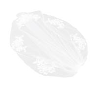 YARNOW Velo Corto para Novia de Encaje Beige con Peine Metálico, Fácil de Colocar, Accesorio Elegante para Bodas que Completa el Look Nupcial
