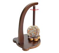YarnSpindle - Spinner de mesa de 17 x 27 cm, soporte magnético de madera sólida, soporte giratorio suave con base estable y diseño libre de enredos, soporte para tejer y crochet para mujeres y