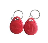YARONGTECH 125KHz RFID proximidad Keyfobs Anillo tarjeta de control de acceso RFID Tag Azul Gris Rojo Negro y Naranja (100 unidades)
