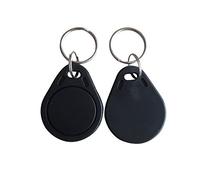 YARONGTECH® ISO14443A Llaveros Rfid 13,56MHz Negro ABS de proximidad IC para el acceso de la etiqueta etiquetas NFC rfid 1K Controll (100 unidades)