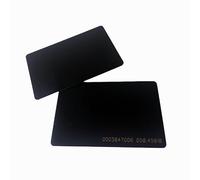 YARONGTECH Tarjeta RFID de 125 Khz de proximidad EM4100 para acceso a la puerta, tarjeta negra (100)