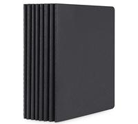 Yarotm Cuaderno A5 Cuadriculado - Pack 8 Libreta Cuadricula 14x21cm - 60 Páginas Bloc de Notas Negro - 100GSM Papel Cuadriculado 5mm Notebook A5 - Journal Diario Personal