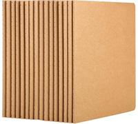 Yarotm Cuaderno A5 Punteado - 16 Piezas Notebooks a5 21x14cm - 100GSM Puntos 5mm Papel Bloc de Notas Tapa Blanda Kraft - Libretas Dotted - 30 Hojas/60 Páginas Cuadernos para Apuntes, Diario, Marrón