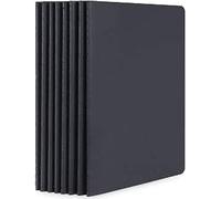 Yarotm Cuaderno A5 Punteado - 8 Piezas de Bloc de Notas A5 - Diario de Viaje Libreta de Papel Kraft Negro - 14x21cm Cuaderno de Dibujo Puntos 100g/m² Papel 60 Páginas Para Escritura Diaria