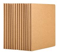 Yarotm Cuaderno Hojas Blancas A5-16PCS Pack Lot Libreta Folios Blancas A5 - Notebook Sketchbook Kraft 14x21cm - Bloc de Notas a5 30 Hojas / 60 Páginas