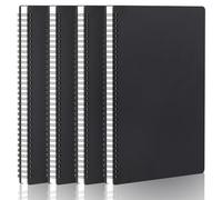 Yarotm Cuaderno Rayas A4-4pcs Cuadernos en Rayado Espiral - Libreta Hojas Rayas Horizontal de 7mm - 21x29.2cm Cuaderno de Notas Notebooks - 60 Hojas 100GSM Cuaderno de Bocetos