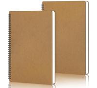 Yarotm Cuadernos Hoja Blanca A4-2 Pack Cuadernos Papel Blanco 100GSM - 60 Hojas Notebook Libreta Dibujo en Espiral Tapa Dura - Libretas Folios Blancos a4