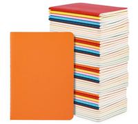 Yarotm Libreta A6-48 Piezas Hojas Blancas Cuadernos - Papel Grueso 100g/m² Blanco Libreta Pequeña de Bolsillo - A6 Cuaderno Kraft Blanda Bloc de Notas Diario de Viaje, 6 Colores