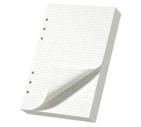 Yarotm Recambio A5 Cuadriculado Perforadas,150 Hojas 100g,Carpeta 6 Anillas | 21×14 cm, para Carpetas 6 Anillas, Hojas Cuadrícula para Matemáticas, Dibujo Técnico, Ingeniería y Apuntes de Estudio