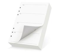 Yarotm Refill Paper Weekly Planner A5-180 Hojas Planificador Semanal Archivador de 6 Agujeros 14x21cm - 100GSM Hojas Papel de Recambio de Agenda - Recargable Papel para A5 Anillas Insertos
