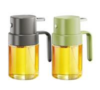 YARRAMATE 2pcs Pulverizador de aceite para cocinar, botella de spray de aceite de 200 ML para la cocina, rociador de aceite de oliva de grado alimenticio, atomizador portátil (Negro Y Verde)