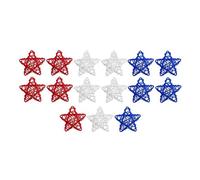 Yarryuter 15 Bolas Decorativas de Ratán para Decoración del Día de la Independencia, Decoración del Hogar, Jarrón Artesanal, Relleno de Cuenco, Suministros para Mesa y Fiestas B