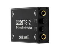 Yarryuter -2 Aislador de Audio de Doble Canal 1/4 Pulgadas 6.5 Filtro de Reducción de Ruido Eliminación de Ruido Aislamiento de Anillo de Conexión A