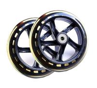 Yarryuter 2 Ruedas de Scooter de 145 mm X 30 mm, de Poliuretano, Silenciosas, para Patines, Carritos, Ruedas de Repuesto.