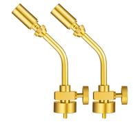 Yarryuter 2 Uds. Cabezal de Soplete de Propano con Llama de Latón,Boquilla para Cabezal Soplete Soldadura de Gas, Punta de Soplete de Propano, Combustible por Botella Cilíndrica de Propano
