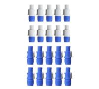 Yarryuter 20 Conectores Macho Powercon de 3 para Entrada de Señal de Luz de Escenario.