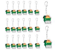Yarryuter 20 Llaveros Acrílicos con Forma de Contenedor de Basura, Novedosos, para Enfermeras y Profesores, Regalos de Apoyo Emocional.