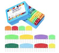 Yarryuter 20 Piezas de Peines Bloqueadores de Punto, Peines Bloqueadores de Punto de Colores para Bloquear, Bloqueadores de Punto de Iris para Tapetes de Bloqueo