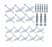Yarryuter 25 Juegos de Pernos de Palanca y Pernos, Kit de Tuercas de Mariposa, Kit Surtido de Anclajes de Pared de Alta Resistencia para Colgar ArtíCulos Pesados en Paneles de Yeso