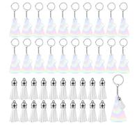 Yarryuter 40 Llaveros AcríLicos de MegáFono de Porristas con, Regalo para Equipo de Porristas (Brillante)