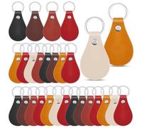 Yarryuter 60 Piezas Kit de de de PU Llaveros de en con Remaches y Llaveros de para Grabado de Bricolaje