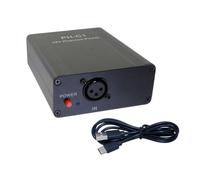 Yarryuter Adaptador de Alimentación Fantasma de 48 V para Exteriores, Portátil, Recargable, para Cualquier Equipo de Grabación con Micrófono de Condensador.