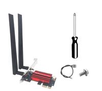 Yarryuter Adaptador PCI-e WiFi 7 QCNCM865 de 9256 Mbps, Kit BT5.4, Adaptador de Red Inalámbrico de Escritorio de Triple Banda de 2,4 G/5 G/6 GHz para 10/11.