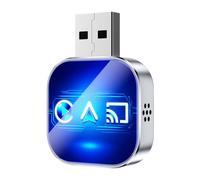 Yarryuter Adaptador USB para Carplay Mirror Link, Android Auto, Caja Inteligente con Inteligencia Artificial, Carplay con Cable A Inalámbrico B
