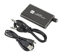 Yarryuter Amplificador de Auriculares Portátil Recargable de Alta Fidelidad con Cable de para Auxiliar de 3,5 mm y Conmutador de Ganancia de Dos Etapas.