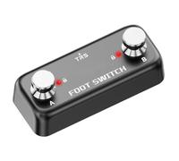 Yarryuter Amplificador Doble Pedal Interruptor de Pie Externo Doble Paso Clavo Interruptor Momentáneo Pedal Ampero Pedal BEAT BUDDY