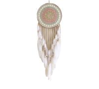 Yarryuter AtrapasueñOs Redondo Tejido con de Plumas para DecoracióN Colgante de Dormitorio Colgante para DecoracióN del Hogar,B