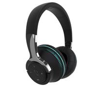 Yarryuter Auriculares Inalámbricos Bluetooth Auriculares con Reducción de Ruido para Teléfonos Auriculares para Juegos de PC Auriculares con Luz LED de Graves Intensos-Negro