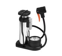 Yarryuter Bomba de Pie Portátil para Bicicleta, Inflador de Neumáticos Activado con Mano y Pie para Bicicletas/Pelotas con Válvula y Manómetro Externo