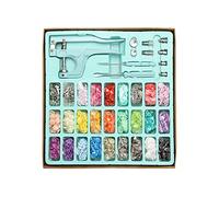 Yarryuter BotóN de Sujetadores una PresióN con Herramienta de Alicates, Botones de PláStico Sin Costuras para Ropa, Carteras y Costura, Azul