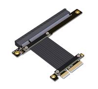 Yarryuter Cable de Extensión PCI-e 4.0 X4 A X16 Cable Elevador Cable Adaptador PCIe X4 64G/BPS para Gráficos RTX3090 RX6800xt 10CM