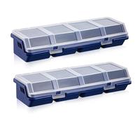 Yarryuter Caja de Almacenamiento de Piezas de Mini Tornillos Material Reciclado 400,0 G Azul